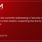 Authorities are currently addressing a “security alert” situation at a train station, impacting the line to Manchester.